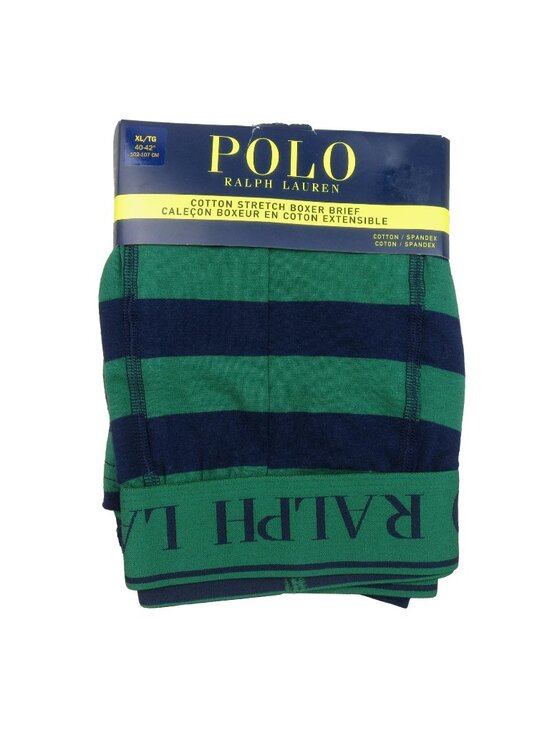 Polo Ralph Lauren Other - Polo Ralph Lauren Boxer Briefs Mens Size XL Green Navy Striped NEW FL501S